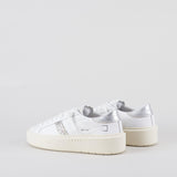 Sneakers Hill Low Platform Calf White SIlver