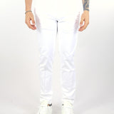Pantalone Bianco in cotone con tasche america