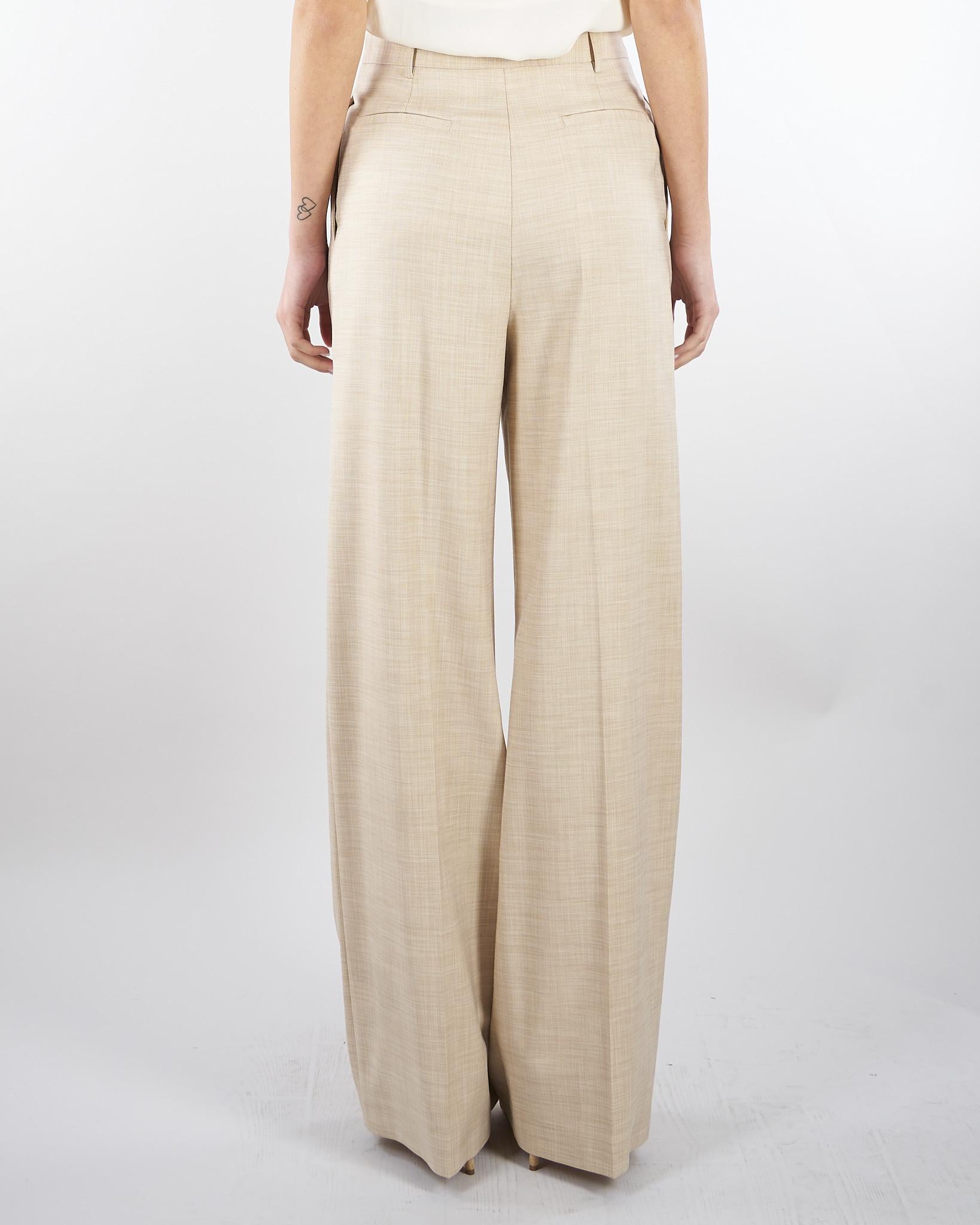 Pantalone Beige in tramato light PA01201TTEL0014 V0778 SIMONA CORSELLINI 