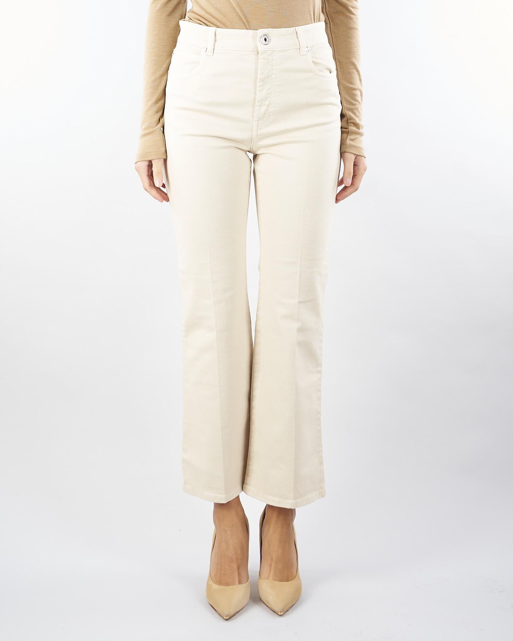Jeans Panna in bull di cotone POLONIA 2 MAX MARA WEEKEND 
