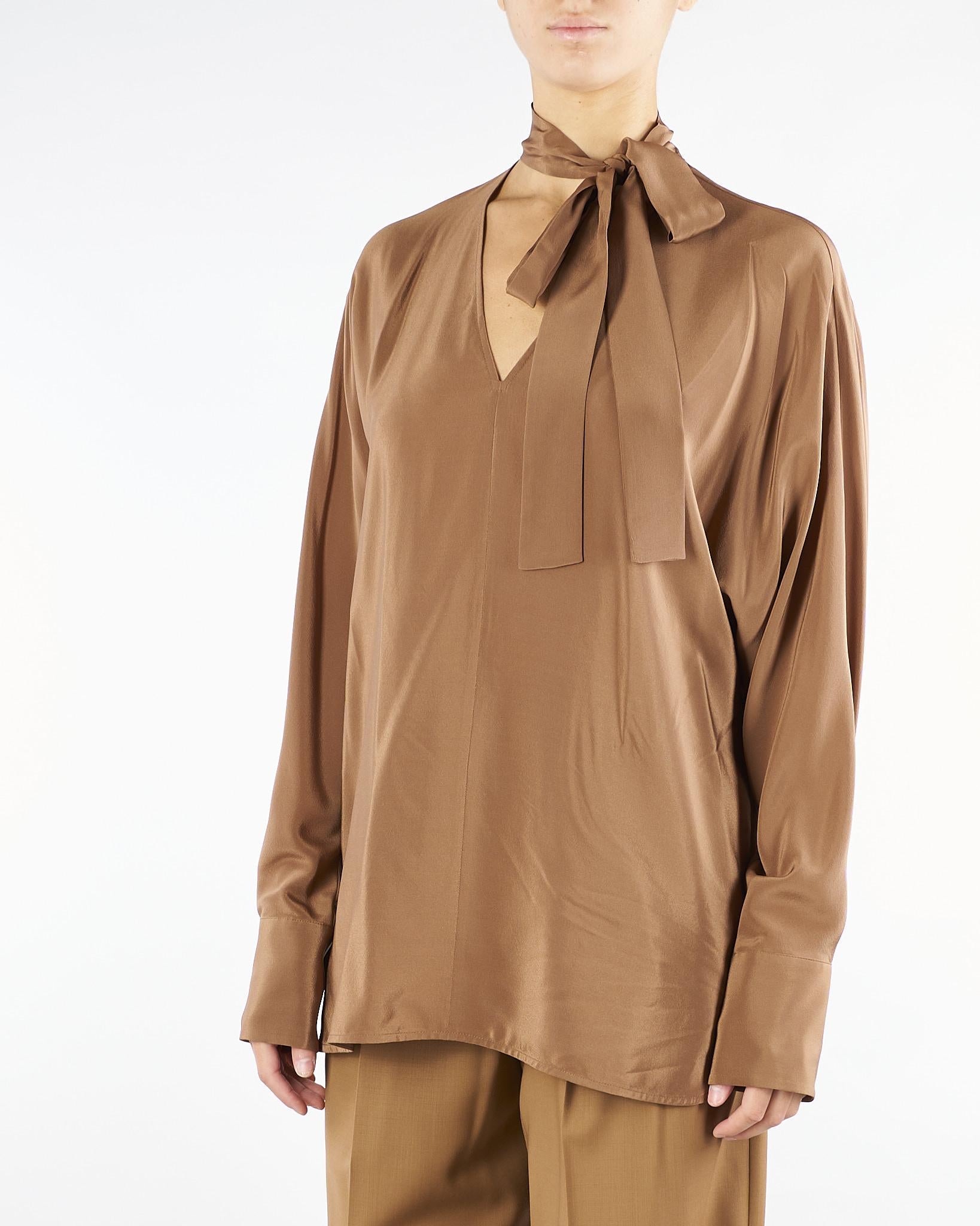 Blusa Terra in crêpe de Chine di seta CACO 41 MAX MARA STUDIO 