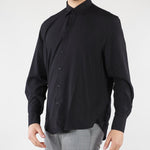 Camicia Nero in viscosa fluida CA3624 9 I'M BRIAN 