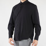 Camicia Nero in viscosa fluida CA3624 9 I'M BRIAN 