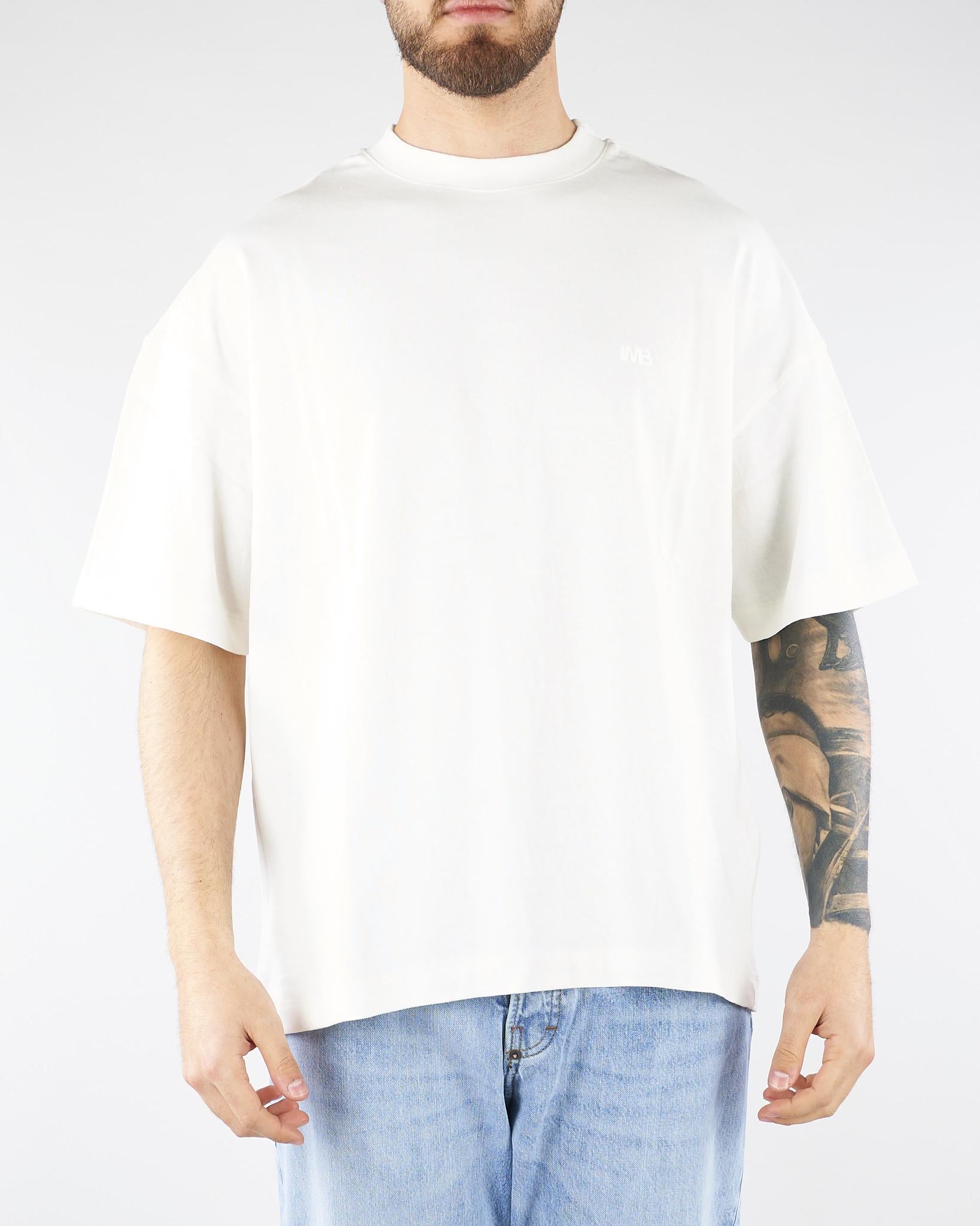 T-shirt Bianco oversize con logo TS3740 1 I'M BRIAN 
