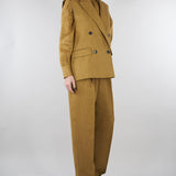 Gilet Senape in batavia di lino MSTAIA 29 MAX MARA STUDIO 