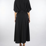 Abito Nero con cintura AFSVKJKC 99 IMPERIAL 