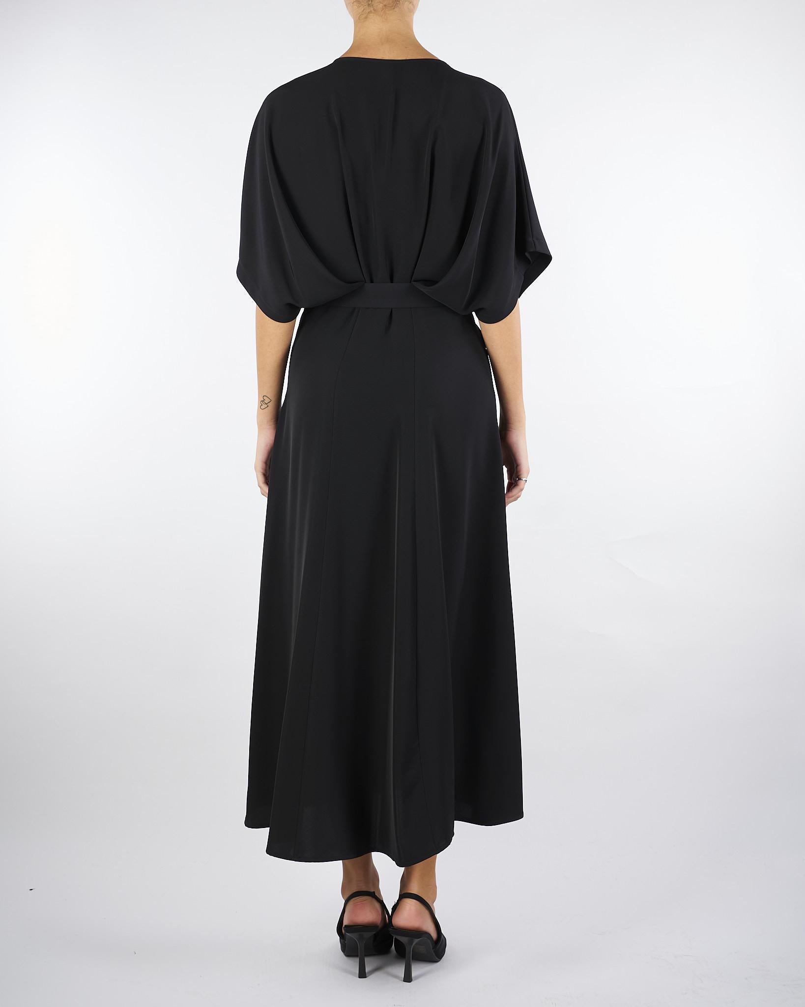 Abito Nero con cintura AFSVKJKC 99 IMPERIAL 