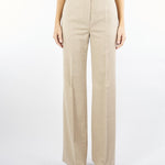 Pantalone Beige in flanella stretch LAMBRO 52 MAX MARA STUDIO 