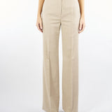 Pantalone Beige in flanella stretch LAMBRO 52 MAX MARA STUDIO 