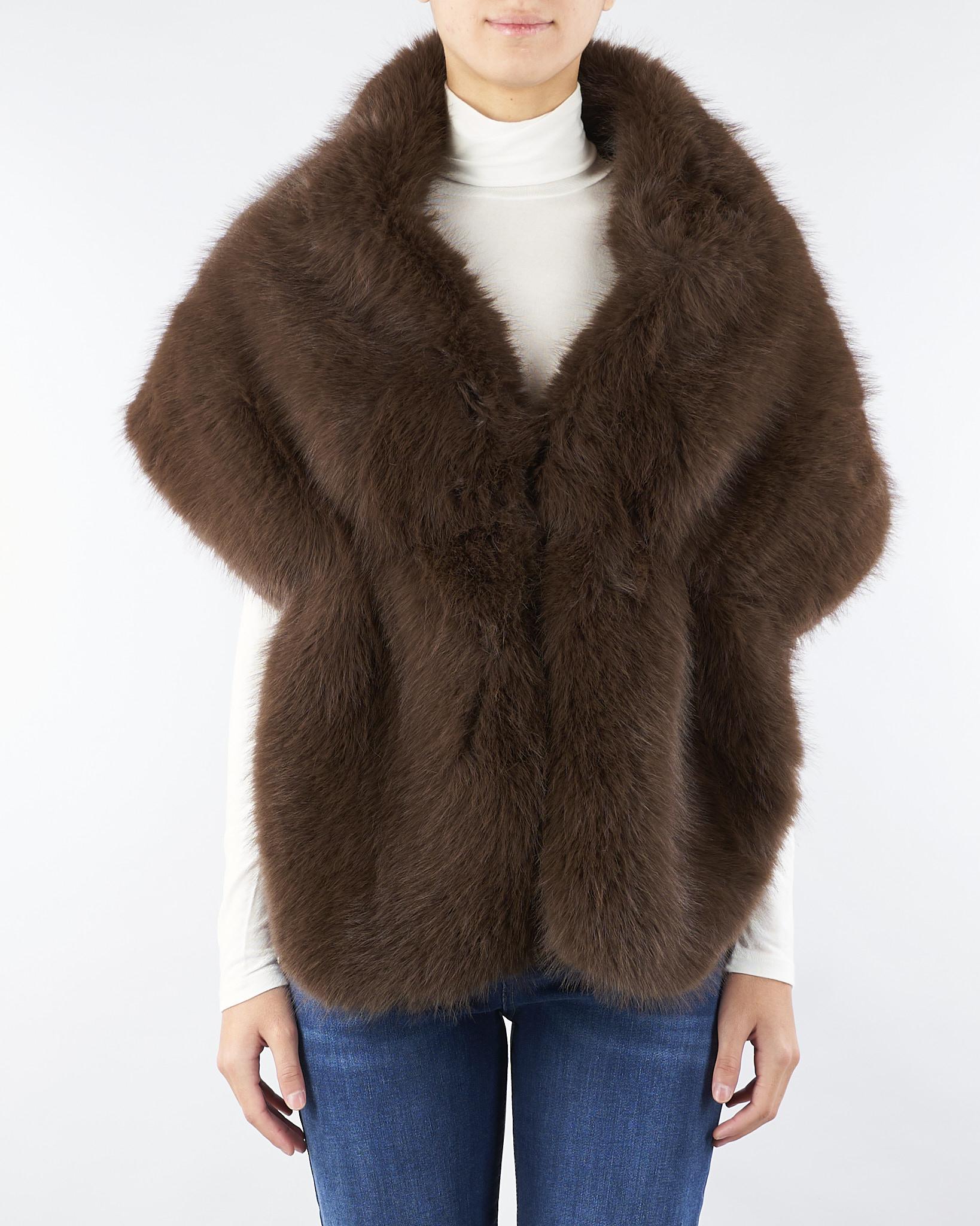 Stola Cioccolato in Ecopelliccia NS076 85 NO SECRETS 