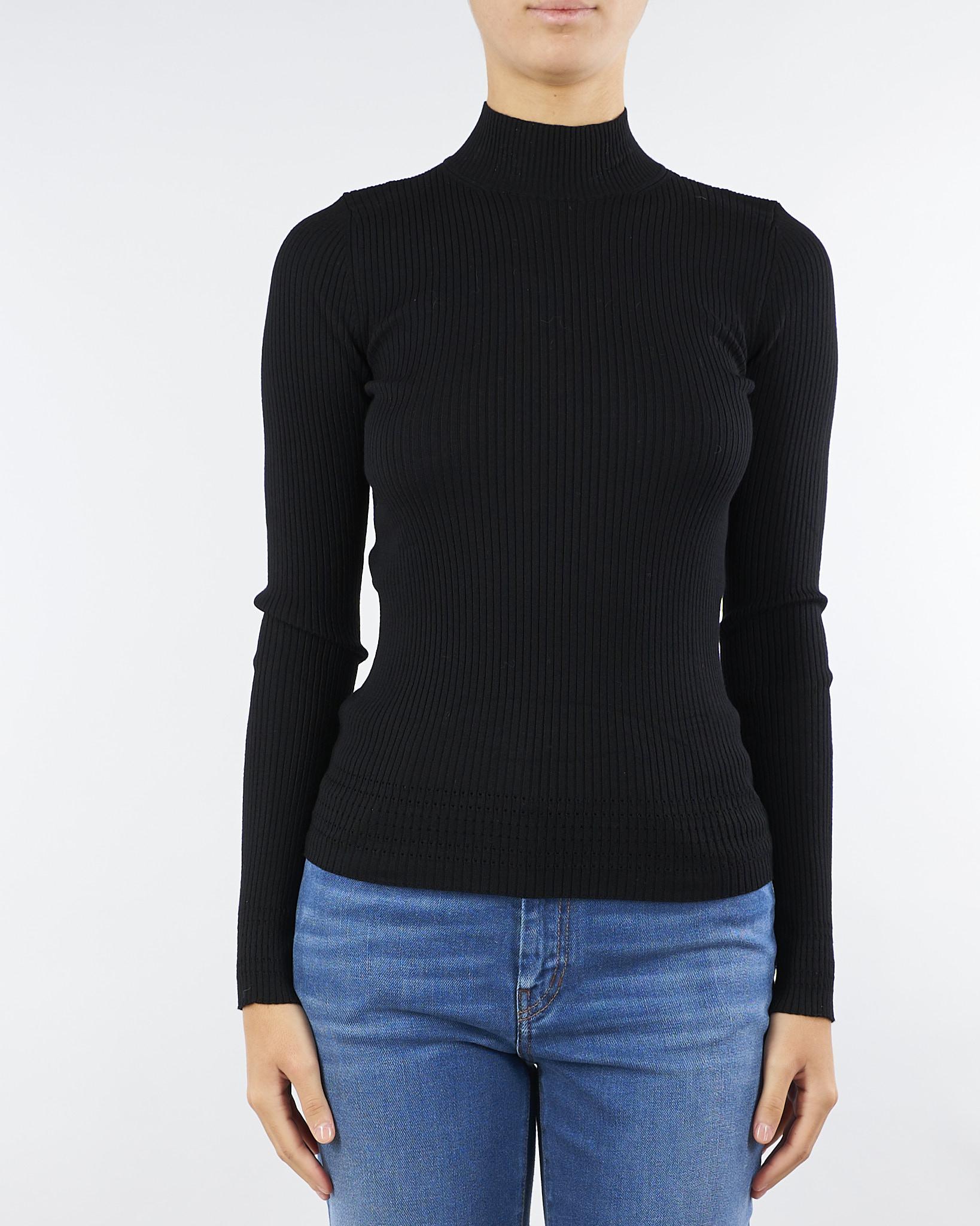 Maglia lupetto Nero a coste TP3243 6 TWIN SET 