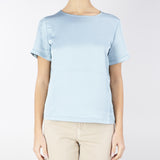 T-shirt in raso e jersey