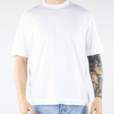 T-shirt Bianco in jersey lucido F0134054 1101 PAOLO PECORA 