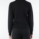 Maglia Dolcevita Nero in pura lana e cashmere RI5NT001 0001 ICONA 