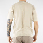 Maglia jacquard Beige in cotone lavorato A028F300 1420 PAOLO PECORA 