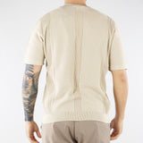 Maglia jacquard Beige in cotone lavorato A028F300 1420 PAOLO PECORA 