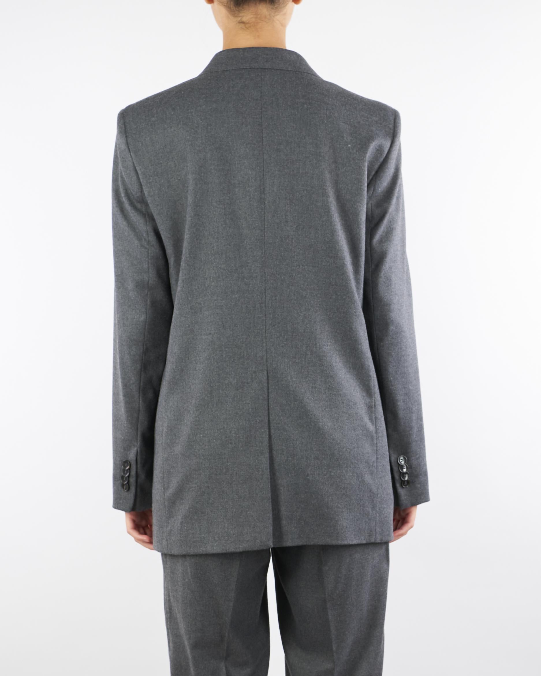 Giacca Grigio doppiopetto in flanella GI091610540261 922 SEVENTY 