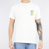 T-shirt Panna con stampa