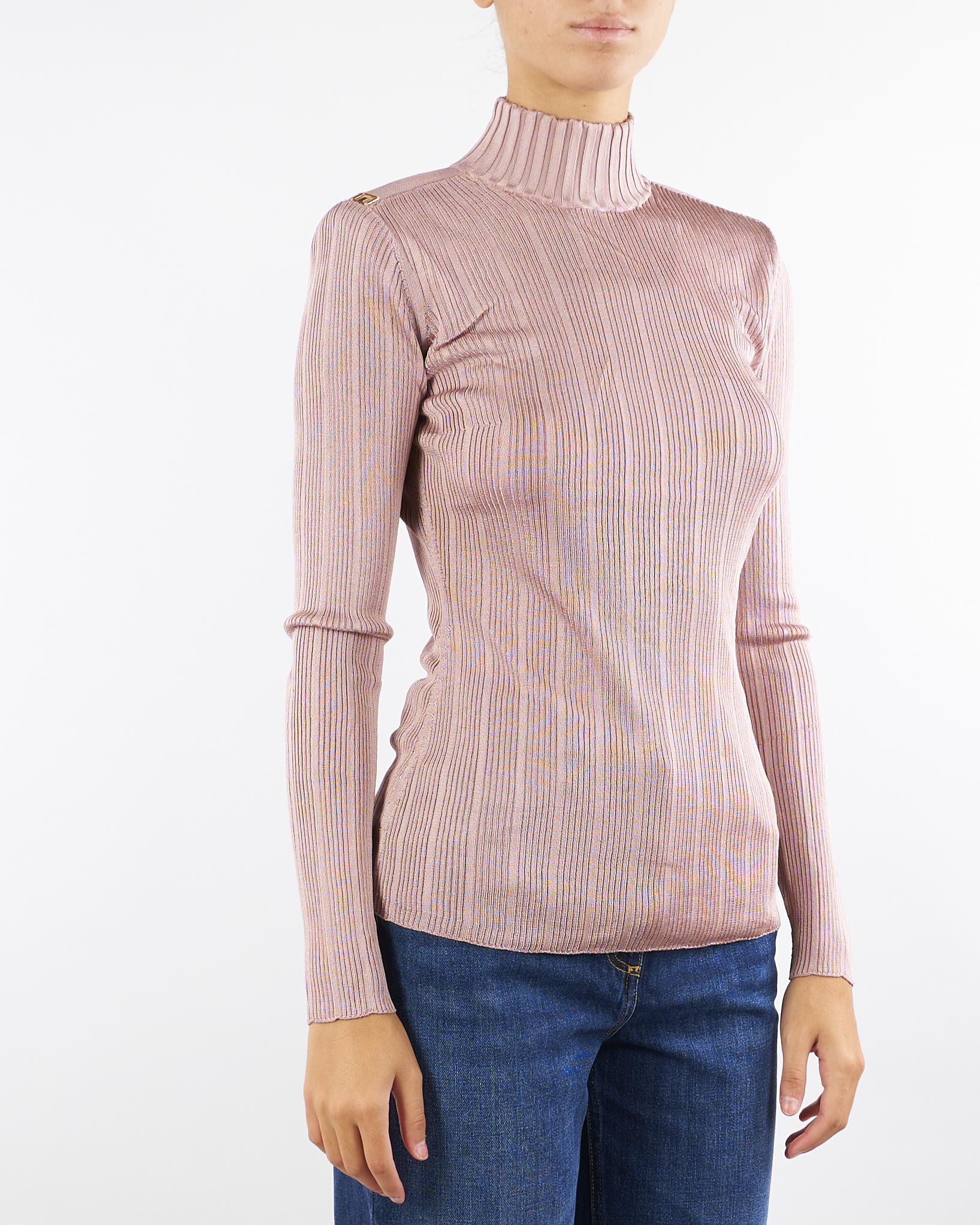 Maglia Sunrise in filato di viscosa con dettagli logo MK22S56E2 EA6 ELISABETTA FRANCHI 