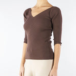 Maglia Marrone in filato di viscosa OCEANO 6 MAX MARA WEEKEND 