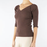 Maglia Marrone in filato di viscosa OCEANO 6 MAX MARA WEEKEND 