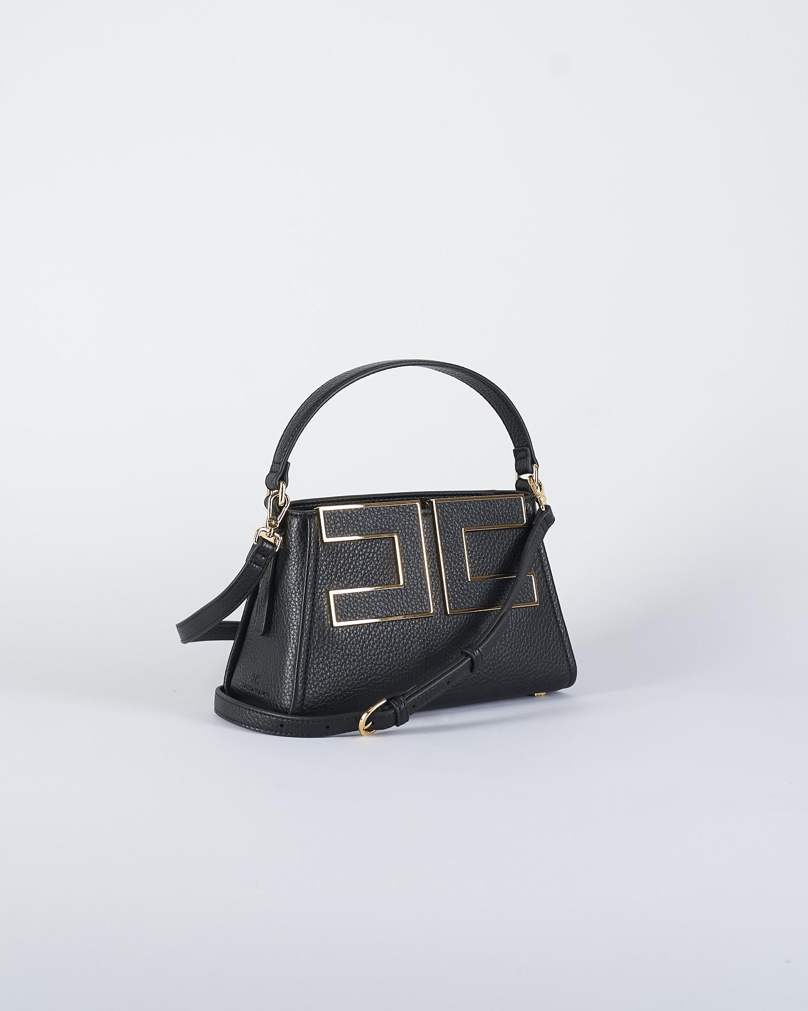 Borsa Nero Tote piccola con logo BS36A56E2 110 ELISABETTA FRANCHI 