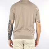 Maglia jacquard Tortora in cotone extrafine