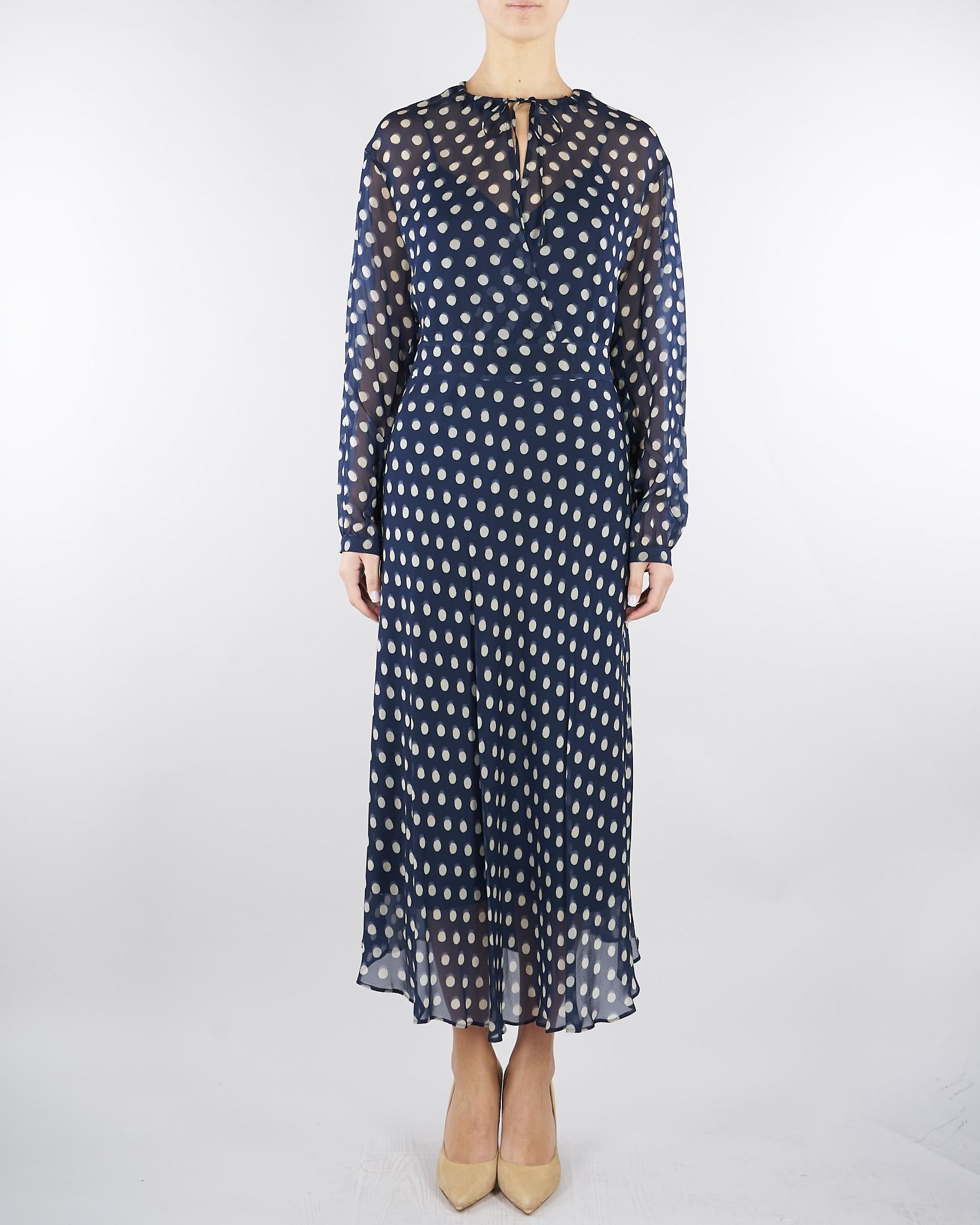 Abito midi Blu a pois PBBMAESTA 2 PENNY BLACK 