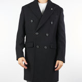 Cappotto Nero in lana doppiopetto 3932C4438C253738 99 MANUEL RITZ 