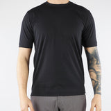 T-shirt Nero in cotone Supima DK17103 99 DIKTAT 