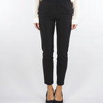 Pantalone Nero slim fit con elastico logato D47EP013E26 MF822 ERMANNO BY ERMANNO SCERVINO 