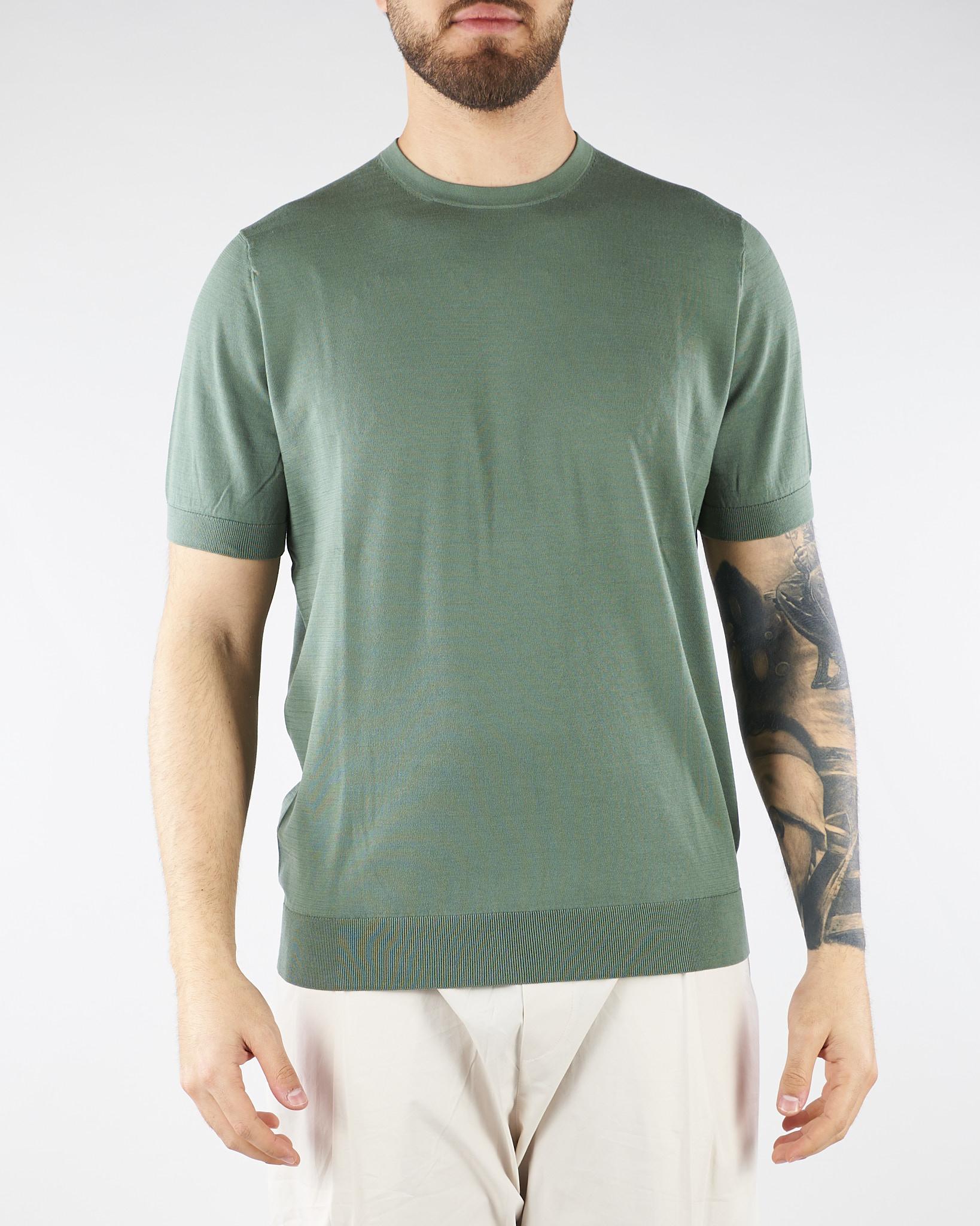 Maglia Verde in cotone ultrafine DK17036 35 DIKTAT 