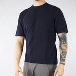 Maglia jacquard Blu in cotone lavorato A028F300 6685 PAOLO PECORA 