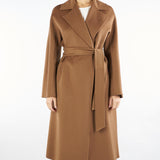 Cappotto Caramello in lana, cachemire e seta CLES 58 MAX MARA STUDIO 
