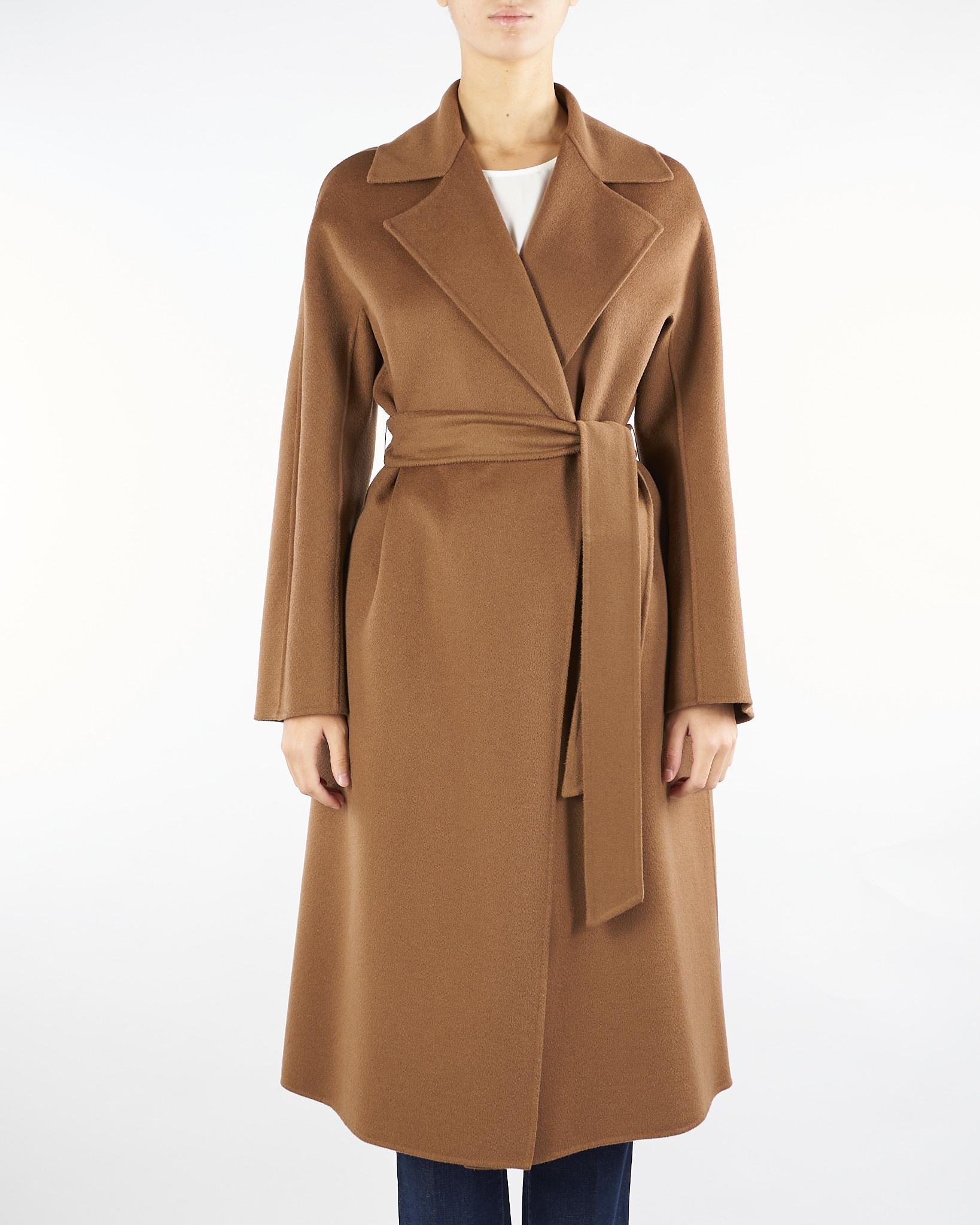 Cappotto Caramello in lana, cachemire e seta CLES 58 MAX MARA STUDIO 