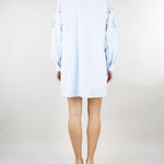 Abito Celeste con ricamo Ajour NS232 40 NO SECRETS 