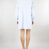 Abito Celeste con ricamo Ajour NS232 40 NO SECRETS 