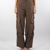 Pantalone Cargo Marrone wide leg PA255 80 BOHEMIAN VI 