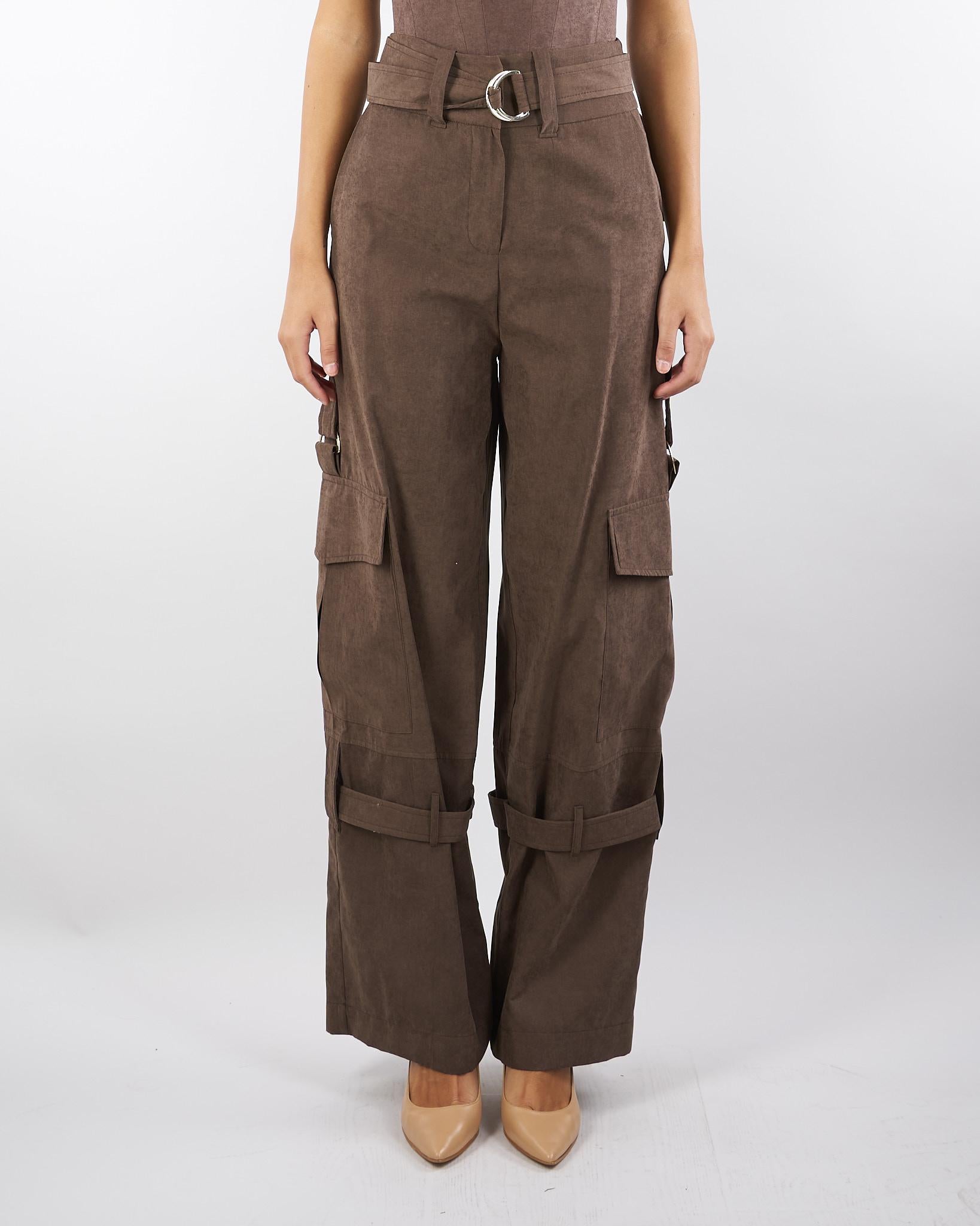 Pantalone Cargo Marrone wide leg PA255 80 BOHEMIAN VI 