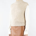 Gilet Beige in maglia MILLE 642 NENETTE 