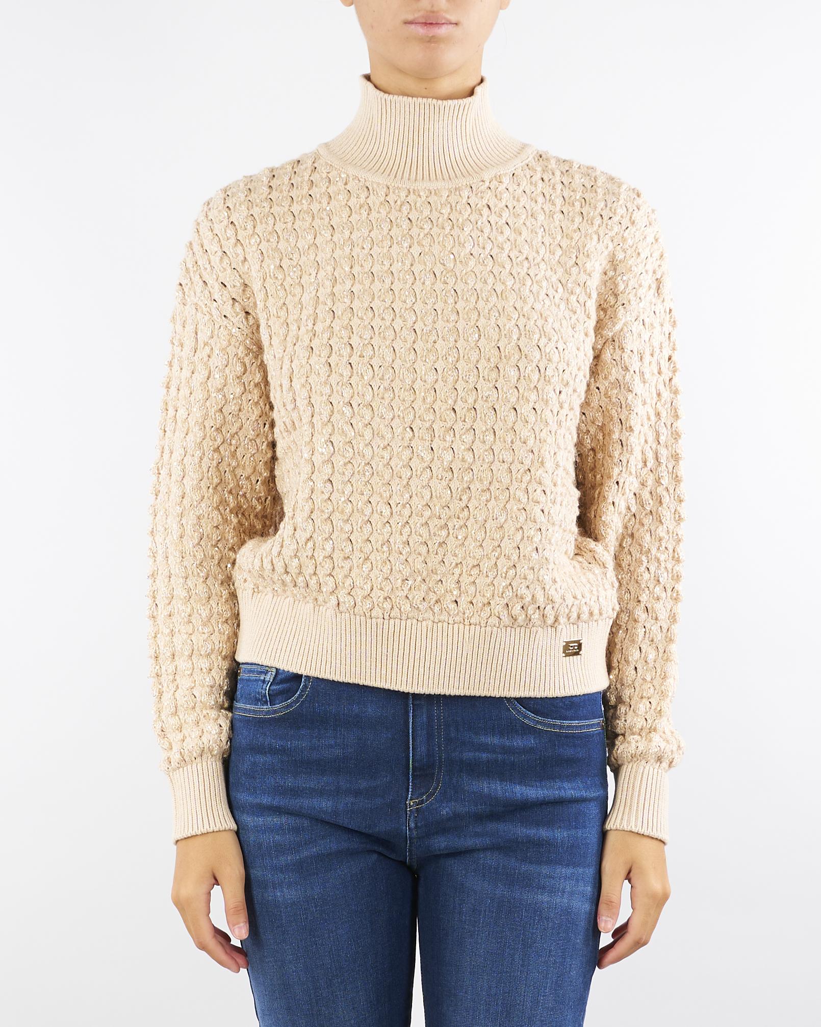 Maglia Honey in bouclé con paillettes MK20Q56E2 EA2 ELISABETTA FRANCHI 