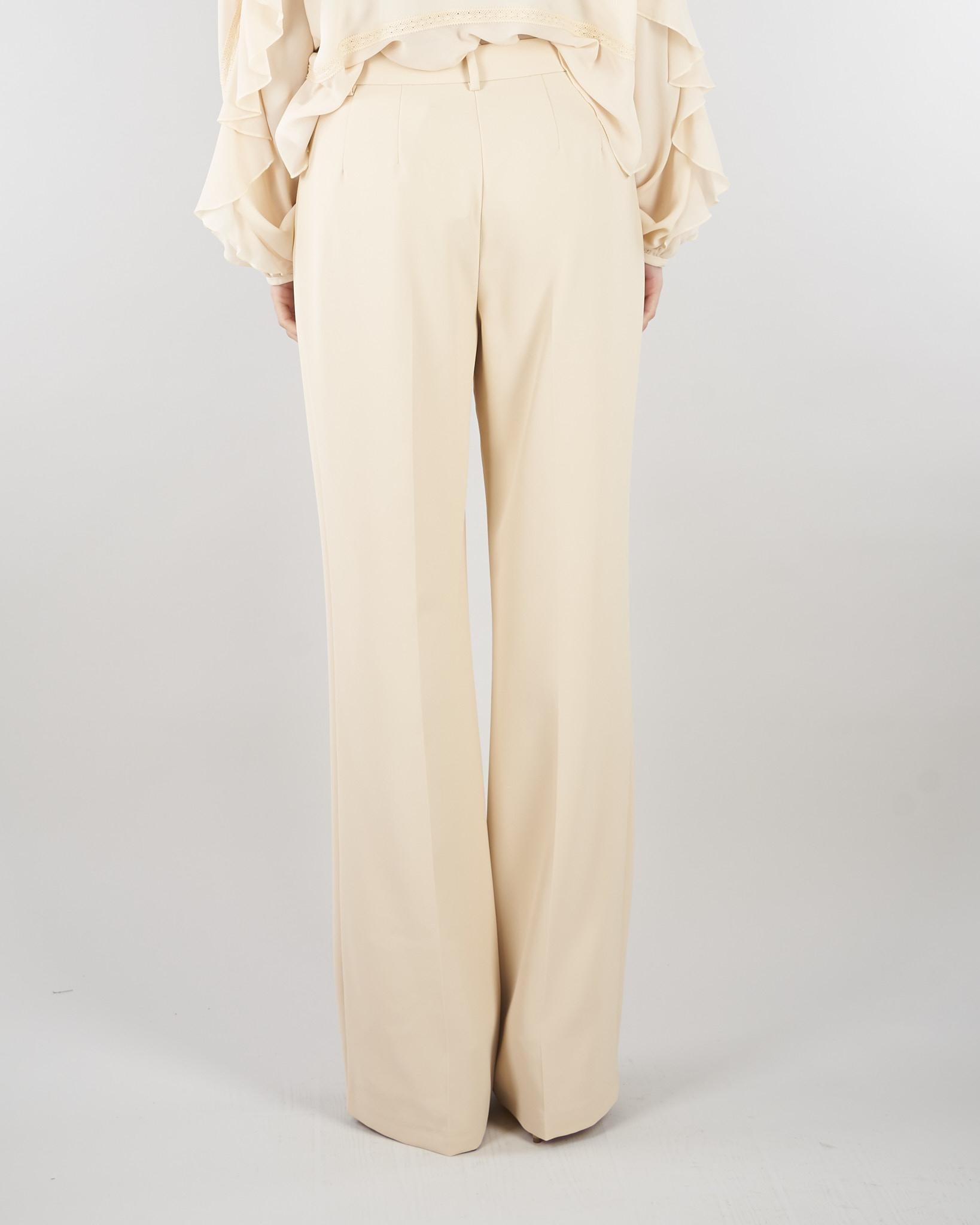 Pantalone Evere Crema wide leg EVER 690 NENETTE 