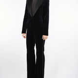 Giacca smoking Nero in velluto EOLIE 7 MAX MARA STUDIO 