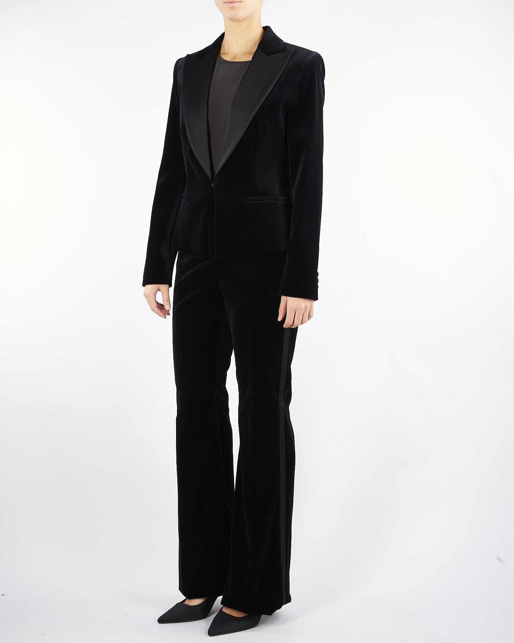 Giacca smoking Nero in velluto EOLIE 7 MAX MARA STUDIO 
