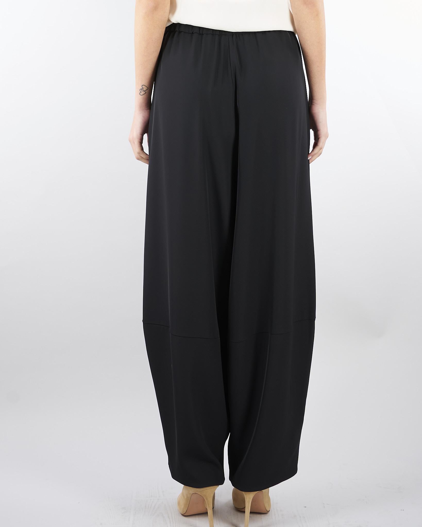 Pantalone Nero Balloon M6PF00 100 MEIMEIJ 