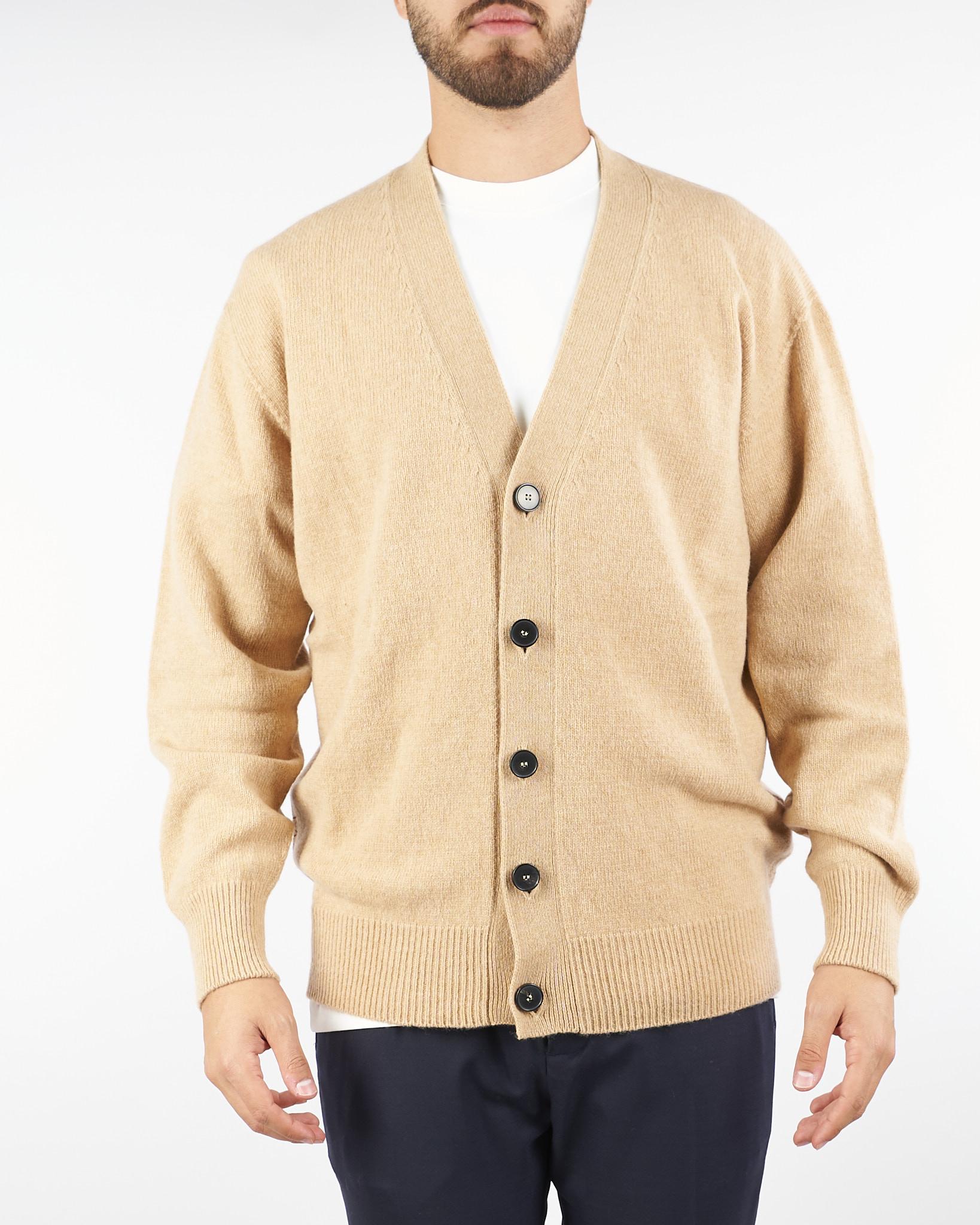 Cardigan Cammello in pura lana e cashmere B9F0117 06M AMARANTO 