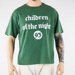 T-shirt Boxy Verde con stampa HTEM321302 413 ACUPUNCTURE 