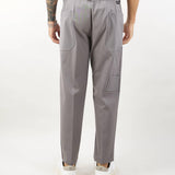 Pantalone in fresco lana con elastico in vita e pences Yes London