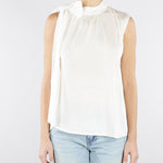 Top Bianco con allacciatura sulla spalla M6PZ61 791 MEIMEIJ 