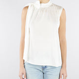 Top Bianco con allacciatura sulla spalla M6PZ61 791 MEIMEIJ 